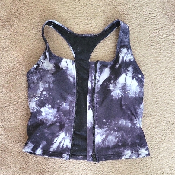 Rad Swim Allie Tie Dye Zipper Tankini Top - Size Medium - Picture 2 of 9